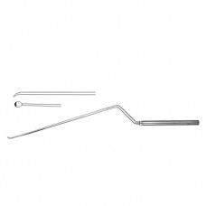 Landolt-Reulen Micro Raspatory Bayonet Shaped - Rigid Stainless Steel, 26 cm - 10 1/4" Tip Size 3.2 mm